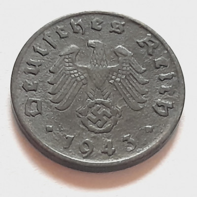Germania Nazistă 1 reichspfennig 1943 D (Munchen) foto
