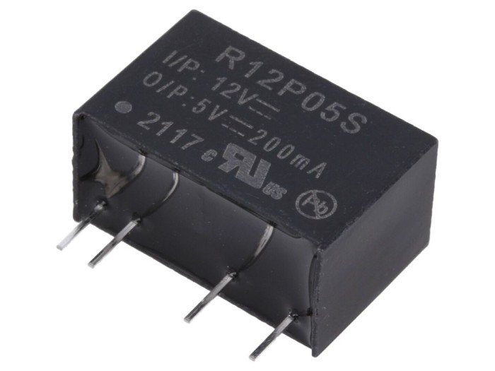 Convertor DC/DC 1W 12V la 5V