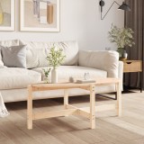 Măsuță cafea vidaXL lemn masiv pin maro 118x63x45cm. Masă living, blat spatios, design rustic. Cadru stabil. 