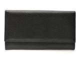 Portofel negru, D7046, din piele naturala