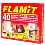 Carbuni Flamit 40/200gr pentru aprinderea focului din cuptoare, seminee sau gratar