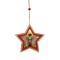 Ornament de Brad, Flippy, cu Lumini LED, din Lemn, Figurina Spargatorul de Nuci, Model Stea, Multicolor