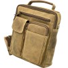 Geanta de umar barbati din Piele Naturala Hunter, Curele de Umar din piele Reglabile, Handmade, 23x28x10 cm