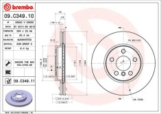 BREMBO 09.C349.11 PRIME LINE - UV Coated Disc frana