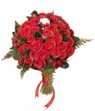 Buchet de Flori din Sapun EVENTISSIMI - 50 Rosii si 1 Alb