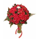 Buchet de Flori din Sapun EVENTISSIMI - 50 Rosii si 1 Alb