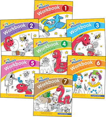 Jolly Phonics Workbooks 1-7: In Print Letters (American English Edition) foto