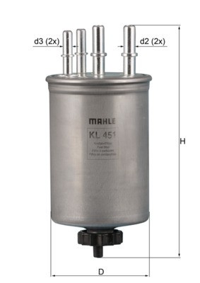 MAHLE KL 451 filtru combustibil foto