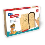 Set de traforaj, Deico Games, cu foi de placaj, cu figuri imprimate