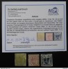 Romania LP 8-10 * , Principatele unite I , Tipar de mana , Expertizate, Stampilat