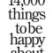 14,000 Things to Be Happy About.: Newly Revised and Updated