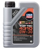 Ulei motor Liqui Moly Top Tec 4310 0W30, 1L, PSA B71 2312, motor benzina/diesel, economie combustibil, protectie DPF