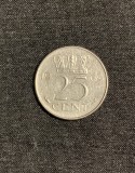 Moneda 25 cenți 1969 Olanda