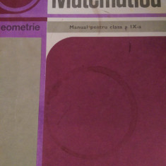 Matematica geometrie manual cls IX E.Stanescu, C.Radulescu,M.Florescu 1978