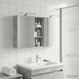 vidaXL Set dulap baie cu raft 3 pcs 130 x 14,5 x 70 cm Lemn compozit 3403771