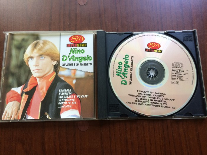 Nino D&#039;Angelo &#039;nu jeans E &#039;na maglietta Nino de Angelo album cd disc muzica italo pop italiana usoara VG+