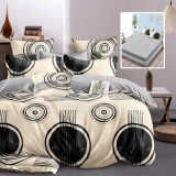 LENJERIE FINET 6 PIESE CU HUSĂ &ndash; 160&times;200 ȘI 180&times;200 (HF6P326)