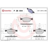 Placute frana Honda Accord 8 (Cu) 04.08-, Accord 8 Estate (Cw) 07.08-, Fata, BREMBO