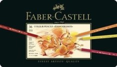 Creioane Colorate Polychromos 36 Culori Cutie Metal Faber-Castell foto