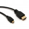 Cablu HDMI to Micro HDMI Full HD 1080P High Speed with Ethernet 5M
