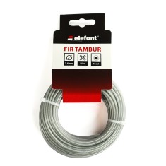FIR TAMBUR CU INSERTIE METALICA 2.4mm x 15m, ELEFANT Innovative ReliableTools foto