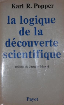 LA LOGIQUE DE LA DECOUVERTE SCIENTIFIQUE foto