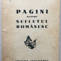 Pagini despre sufletul romanesc - Constantin Noica (ed. princeps)