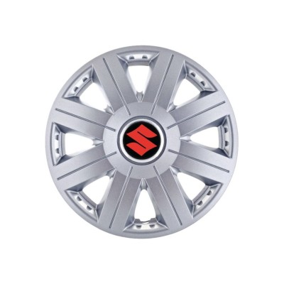 Set 4 capace roti Cosmos cromat R15, pentru gama auto Suzuki foto
