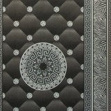 Tapet Versace Kontinent, argintiu, negru, dormitor, living, 1439