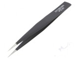 Pensetă ESD cu v&acirc;rf ascuțit 125mm