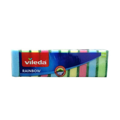 Burete vase Vileda Rainbow, 10 bucati/set foto