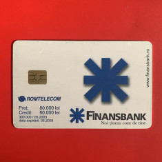 Cartela telefonică de colecție-Finansbank