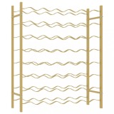 Suport sticle de vin, 48 sticle, auriu, metal