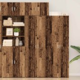 vidaXL Dulap de depozitare 3 pcs Lemn vechi 3365635