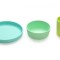 SET 3 RECIPIENTE SILICON HRANA BEBE, MELII, BLUE&amp;LIME&amp;MINT