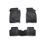 Covorase Auto Tip Tavita Cauciuc PSN Honda Civic X 2016-2023 Negre Premium Fata + Spate