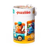 Puzzle din lemn, Cubika, Trenuletul vesel, 20 piese