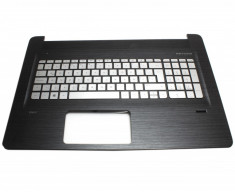 Tastatura Laptop Hp Argintie Layout UK-US Cu Palmrest Negru si Iluminare Envy 17-N106NG foto