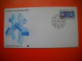 HOPCT PLIC FDC S NR 195 ANUL COMUNICATIILOR 1983 - ONU NATIUNILE UNITE- -BIROUL GENEVA ELVETIA