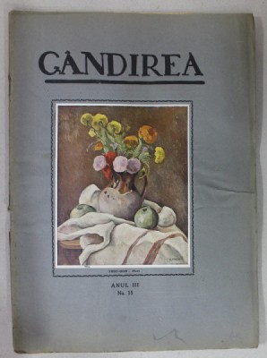 GANDIREA , REVISTA , ANUL III , NR. 15 , APRILI , 1924 foto