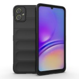 Husa pentru samsung galaxy a05, antisoc, margini striatii, design minimalist, black