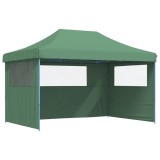 Cumpara ieftin Cort pliabil pentru petreceri cu 3 pereti laterali, verde