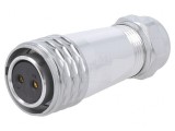 Mufă SA20 Mamă 2 PIN IP67 25A 500V pentru Cablu