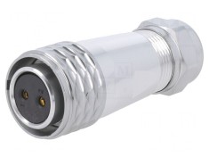 Mufă SA20 Mamă 2 PIN IP67 25A 500V pentru Cablu