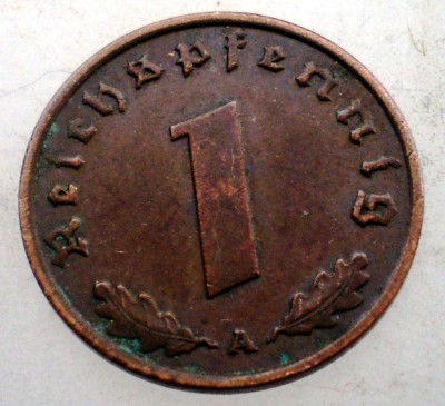 2.421 GERMANIA 1 REICHSPFENNIG 1937 A foto