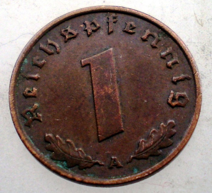 2.421 GERMANIA 1 REICHSPFENNIG 1937 A