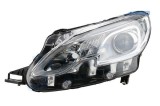 Far Peugeot 2008, 03.2013-06.2016, partea Stanga, cu lumina timp de zi tip LED; tip bec H7+H7+PWY24W; electric; argintiu; fara motor, DEPO