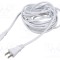 Cablu IEC C7 2x0,75mm2 5m alb 7A 125V LIAN DUNG