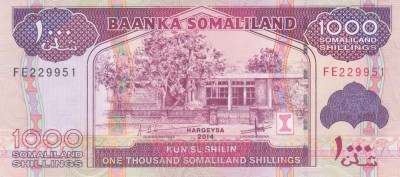 Bancnota Somaliland 1.000 Shilingi 2014 - P20c UNC foto