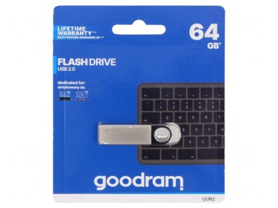 Pendrive USB 2.0 64GB Argintie, R: 20MB/s, W: 5MB/s, USB A foto